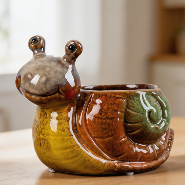 Snail Ceramic Succulent Planter