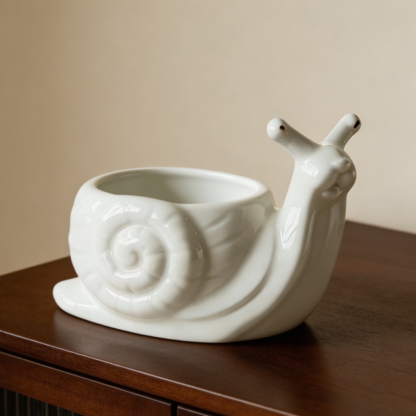 Small Snail Ceramic Succulent Planter