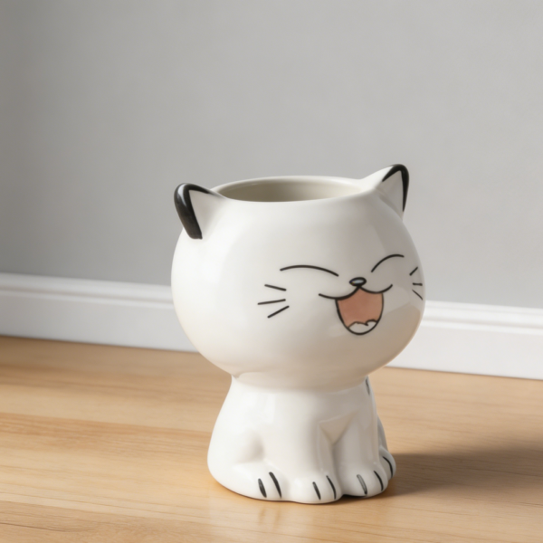 Cat Shaped Ceramic Flower Pot