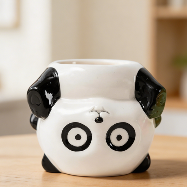 Panda Upside Down Ceramic Succulent Planter