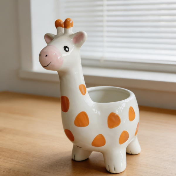 Giraffe Ceramic Flower Pot