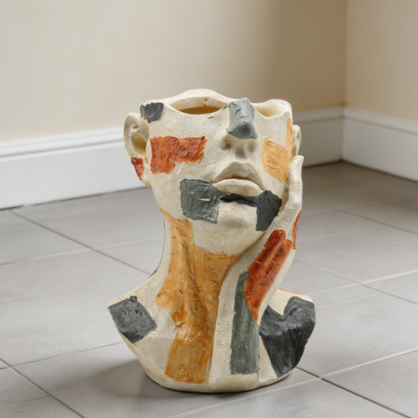 10 5" Resin Abstract Face Planter