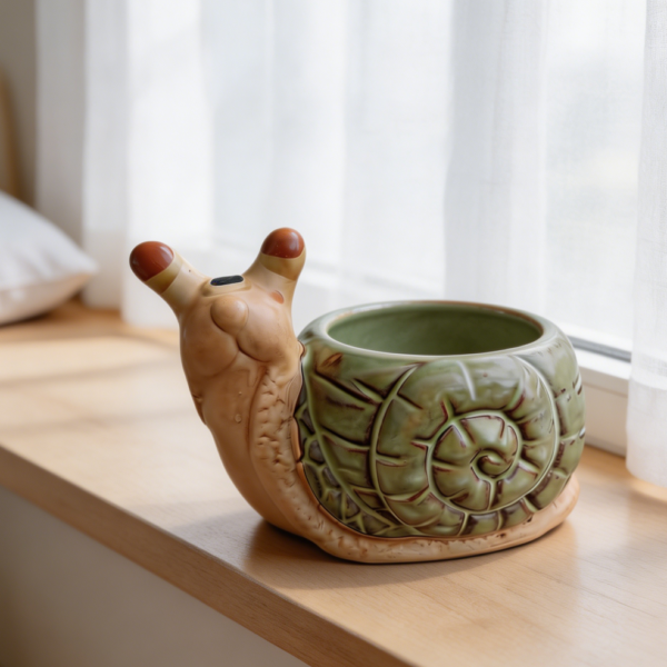 Snail Ceramic Flower Pot