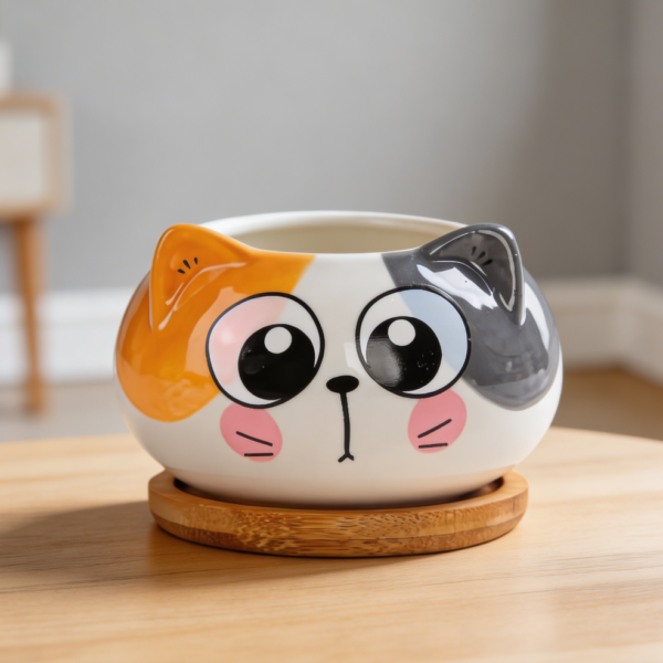 Cat Ceramic Succulent Planter